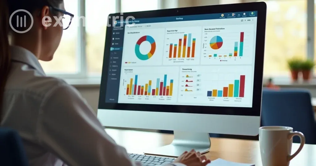 Dashboard com gráficos e métricas educacionais