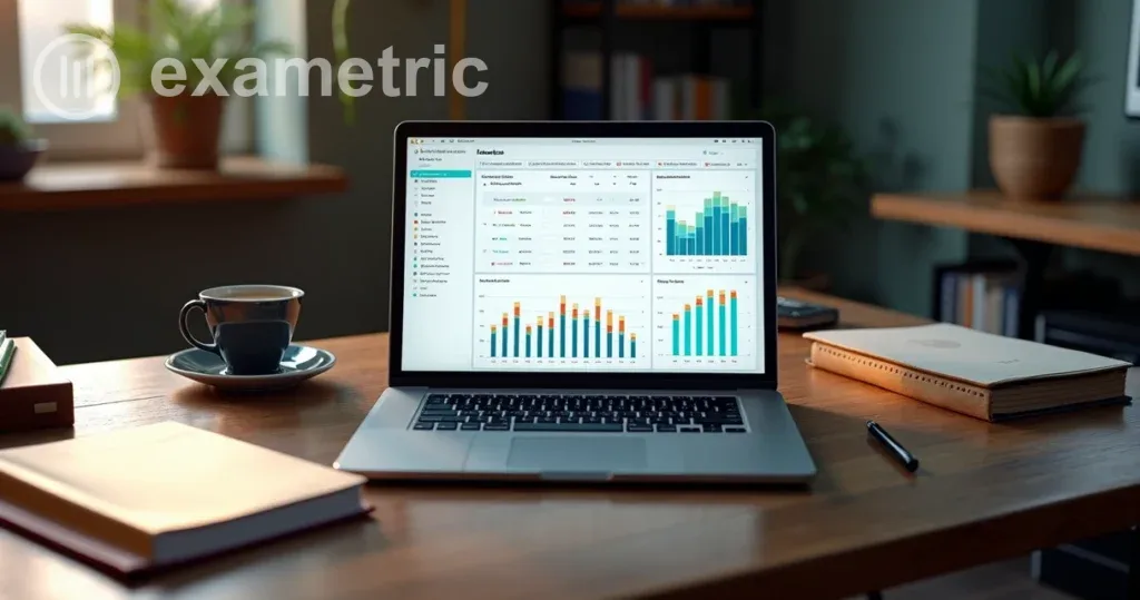 Dashboard com relatório de desempenho de treinamento online 