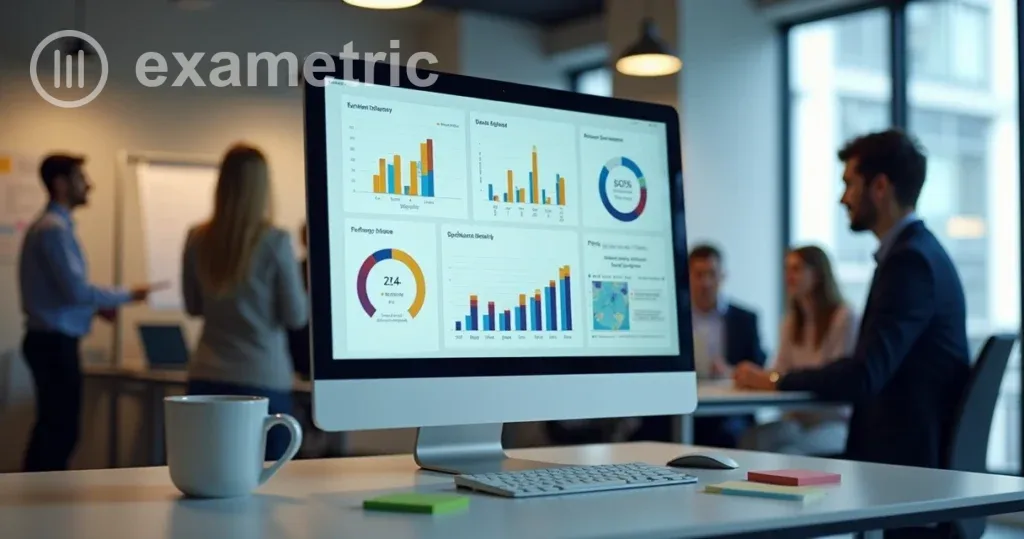 Dashboard de plataforma digital mostrando gráficos de desempenho escolar