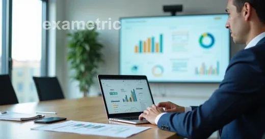 Pessoa analisando dados de treinamento em notebook com gráficos e métricas na tela.